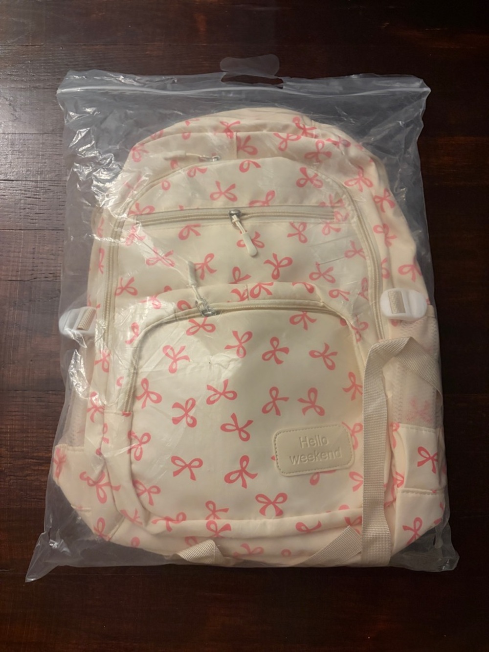 Cream & Pink Backpack Set - Picture 4 of 4